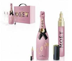 champagne moet look rose